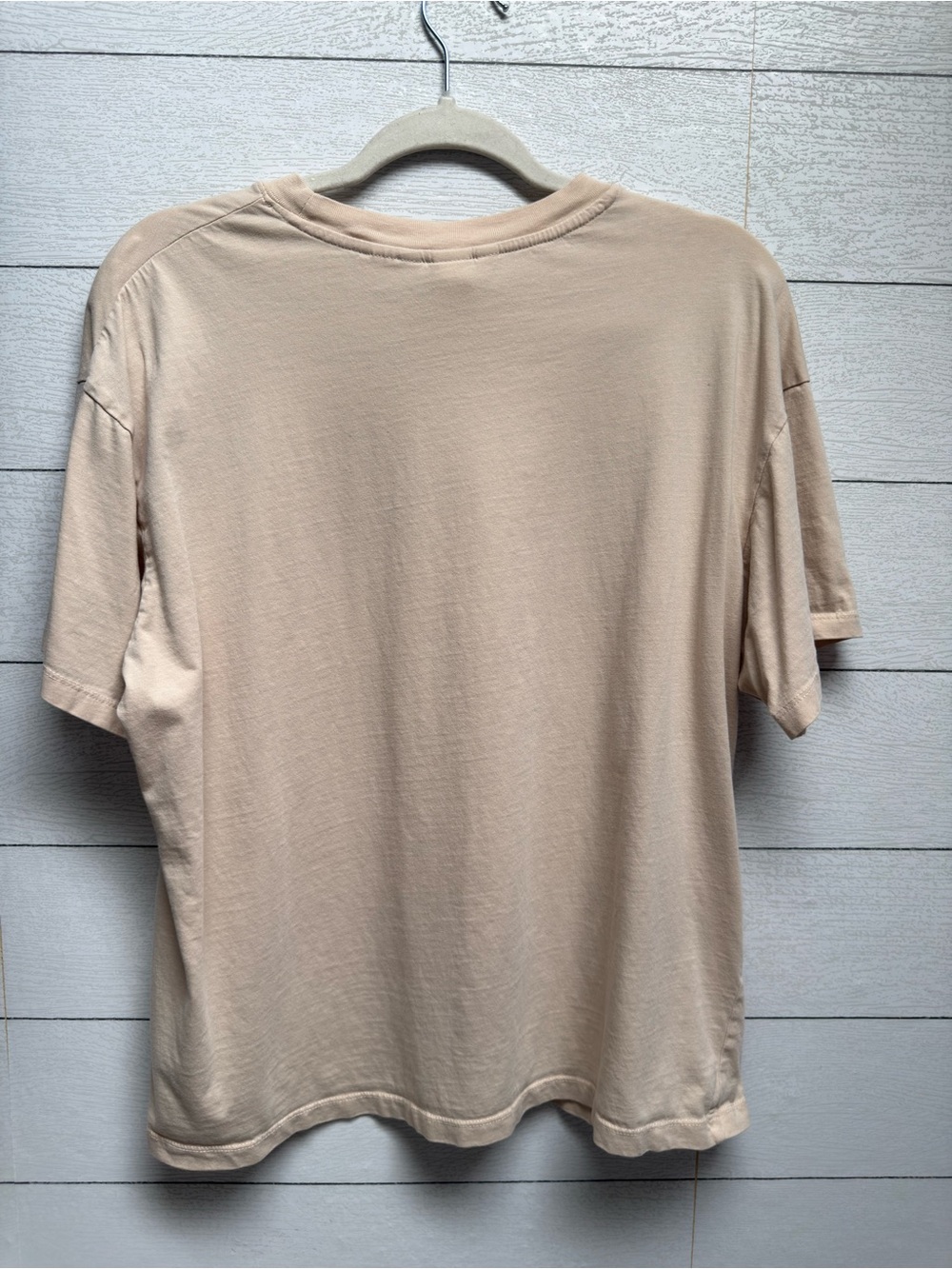 H&M AC DC Live World Tour 79 Graphic Band Tee Sand Beige Oversized Size M - Picture 3 of 7